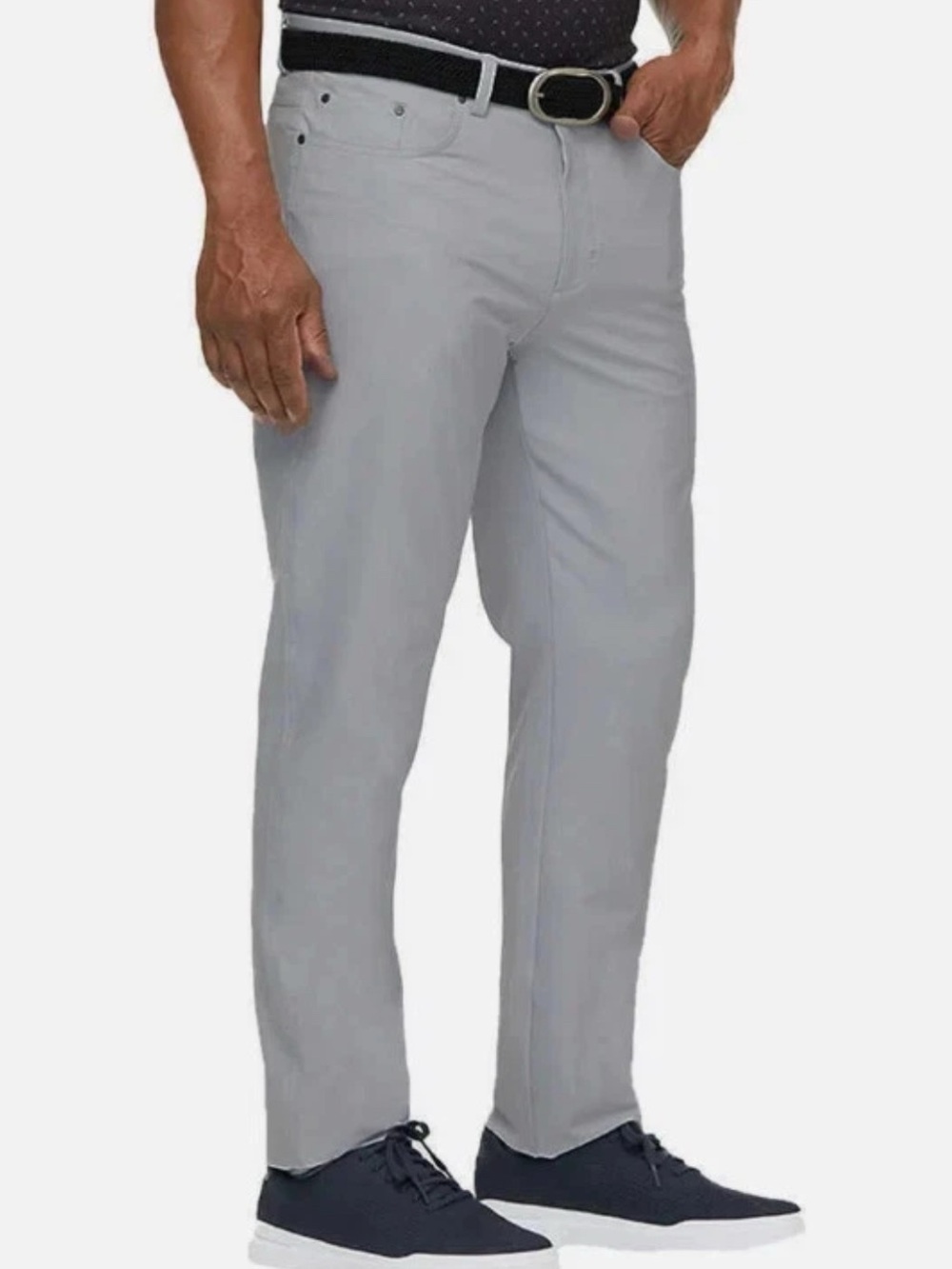 Greg Norman Ultimate 5-Pocket Stretch Pant ML75 Gray Mens Size 36x32 NWT